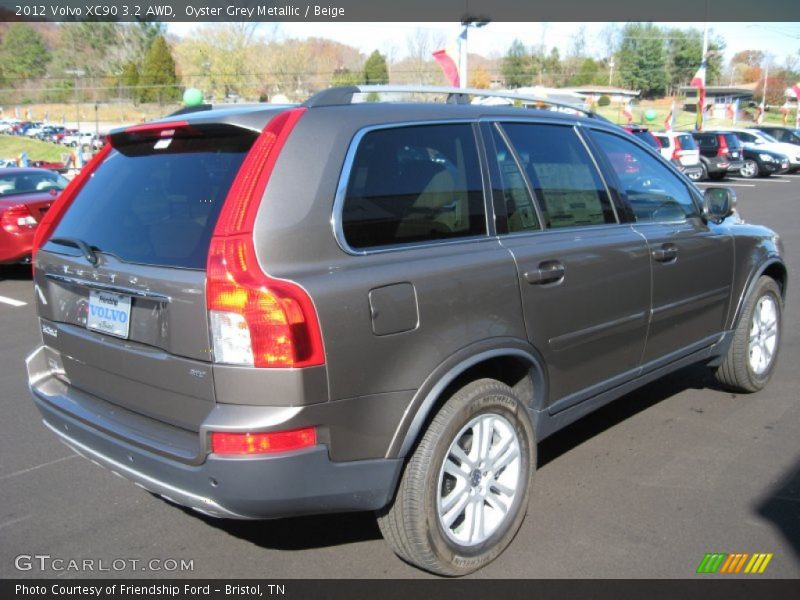 Oyster Grey Metallic / Beige 2012 Volvo XC90 3.2 AWD