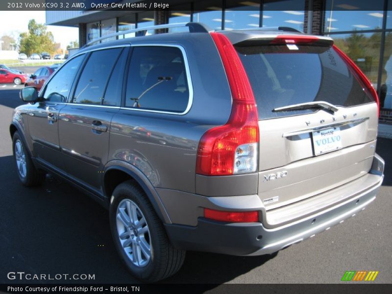 Oyster Grey Metallic / Beige 2012 Volvo XC90 3.2 AWD