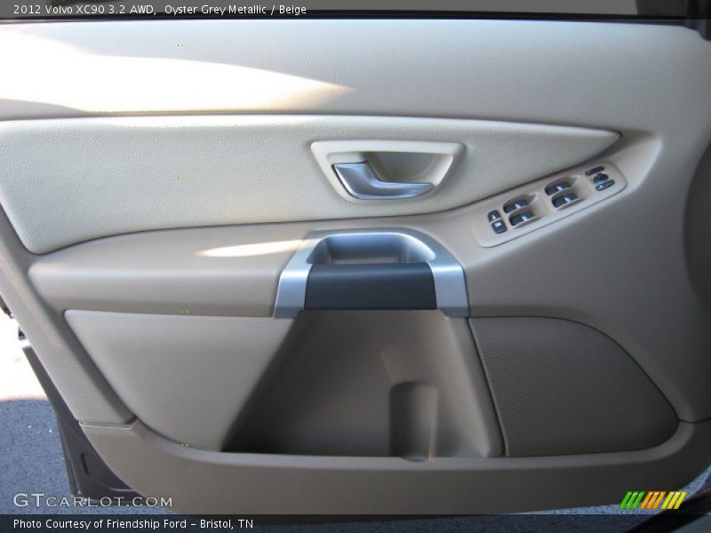 Oyster Grey Metallic / Beige 2012 Volvo XC90 3.2 AWD