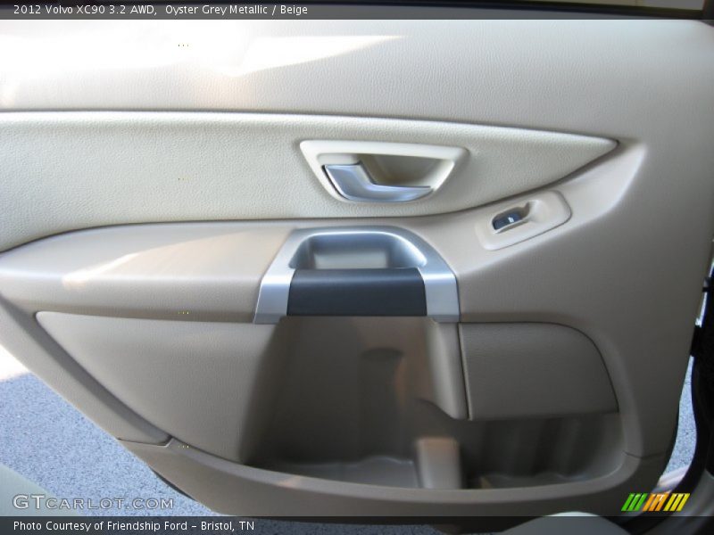 Oyster Grey Metallic / Beige 2012 Volvo XC90 3.2 AWD