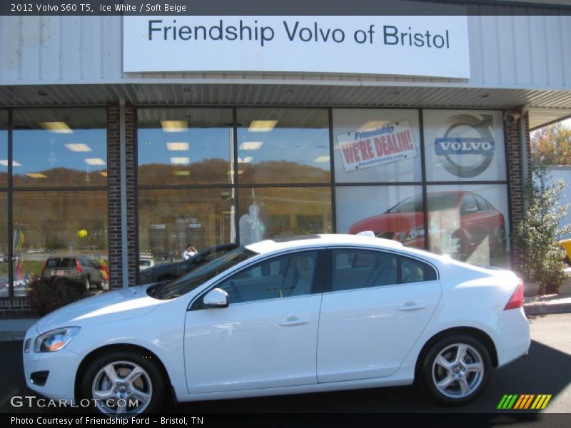 Ice White / Soft Beige 2012 Volvo S60 T5