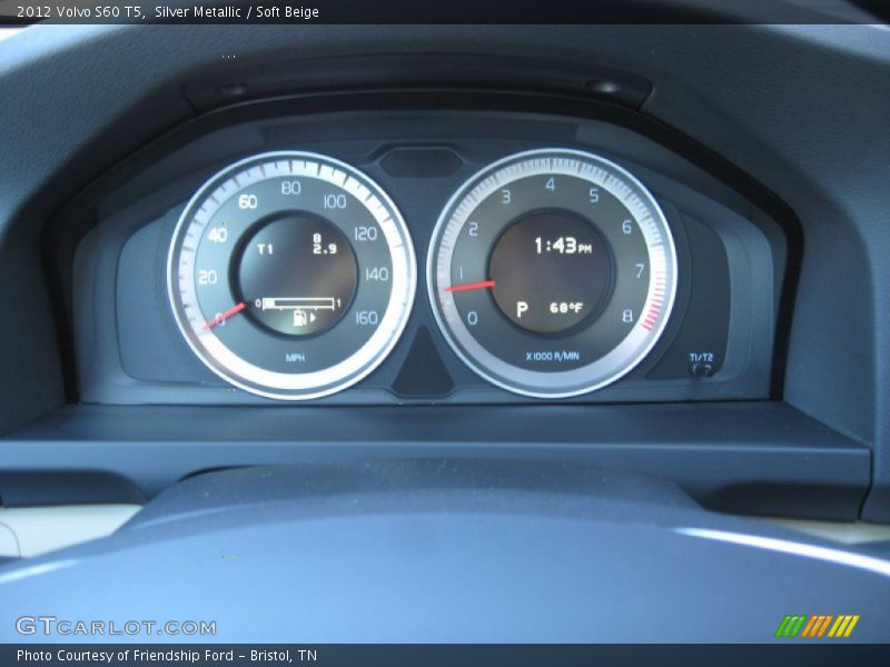 Silver Metallic / Soft Beige 2012 Volvo S60 T5