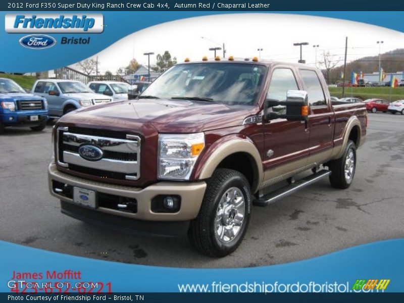 Autumn Red / Chaparral Leather 2012 Ford F350 Super Duty King Ranch Crew Cab 4x4
