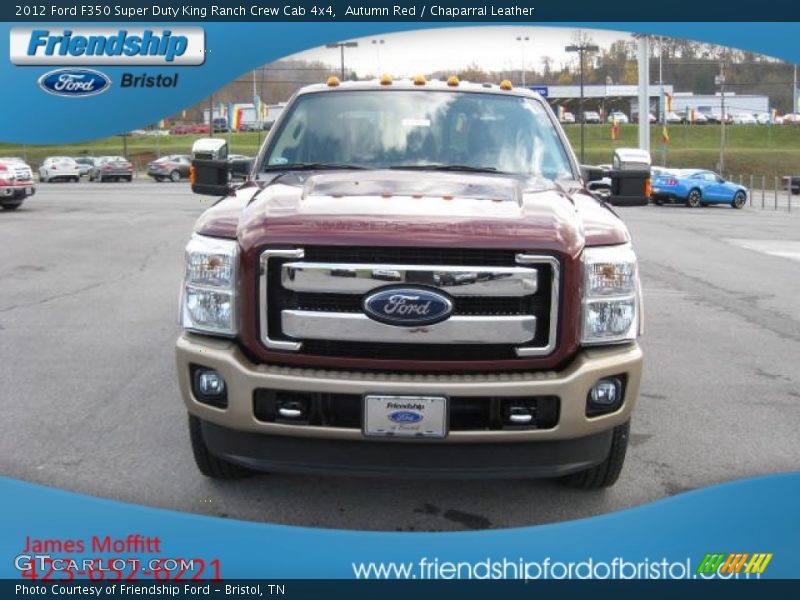 Autumn Red / Chaparral Leather 2012 Ford F350 Super Duty King Ranch Crew Cab 4x4