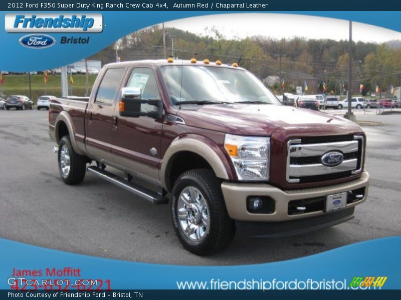 Autumn Red / Chaparral Leather 2012 Ford F350 Super Duty King Ranch Crew Cab 4x4