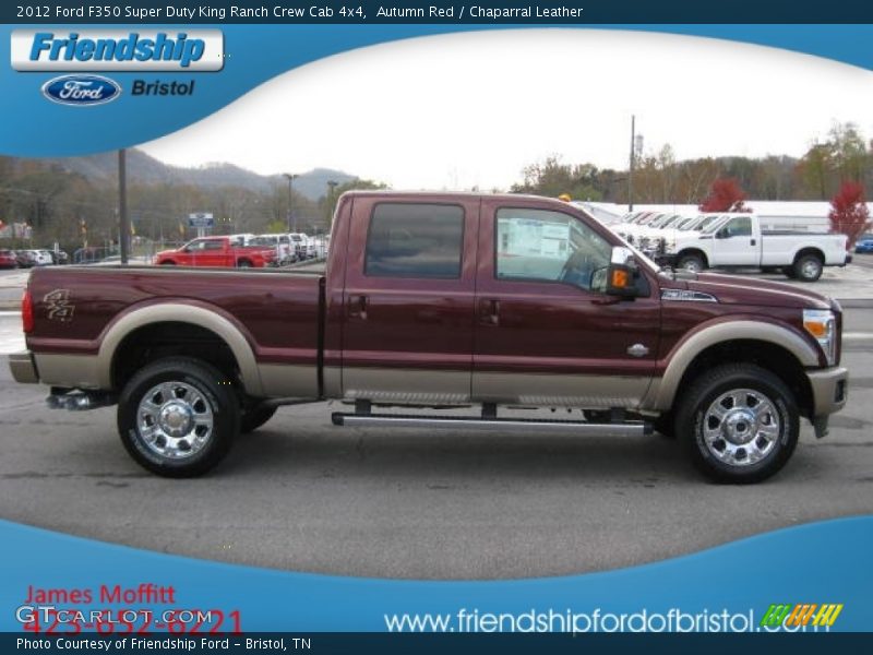Autumn Red / Chaparral Leather 2012 Ford F350 Super Duty King Ranch Crew Cab 4x4