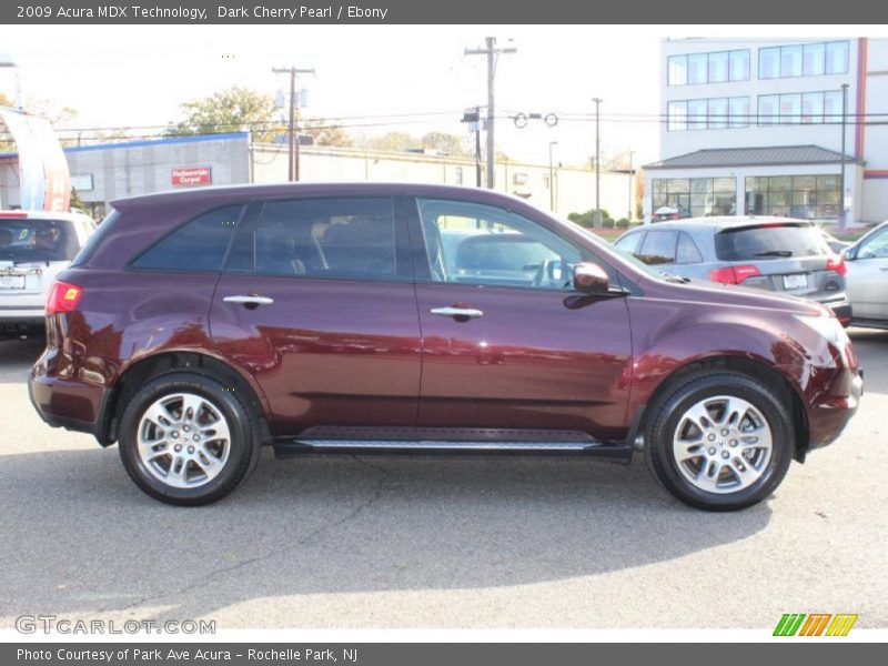 Dark Cherry Pearl / Ebony 2009 Acura MDX Technology