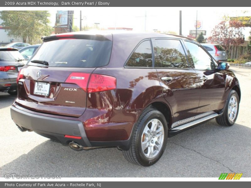 Dark Cherry Pearl / Ebony 2009 Acura MDX Technology
