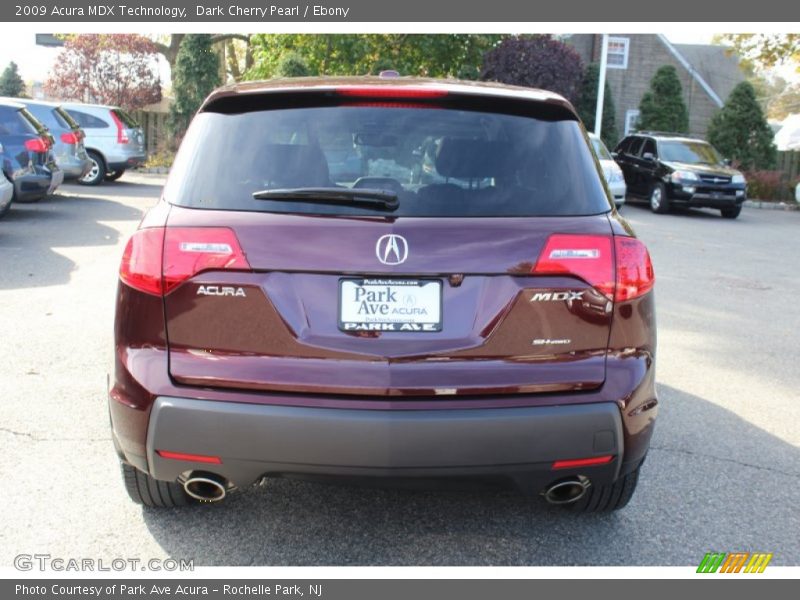 Dark Cherry Pearl / Ebony 2009 Acura MDX Technology
