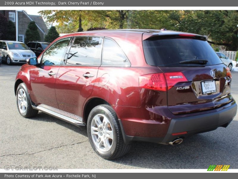 Dark Cherry Pearl / Ebony 2009 Acura MDX Technology