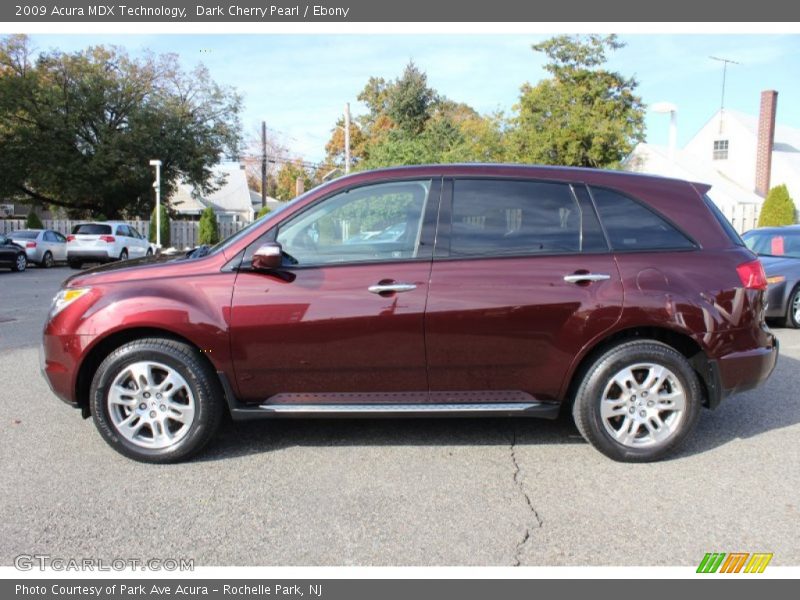Dark Cherry Pearl / Ebony 2009 Acura MDX Technology