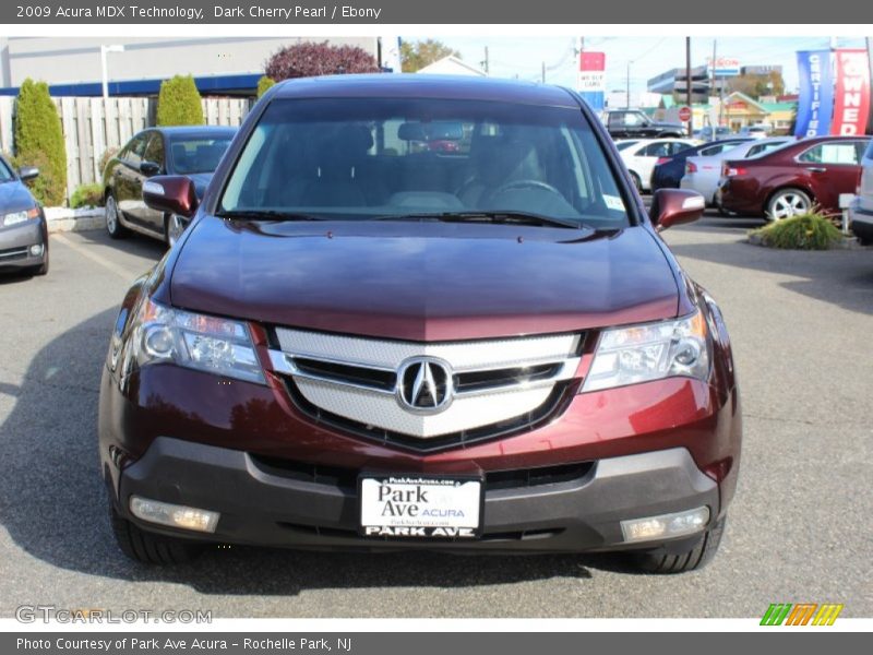Dark Cherry Pearl / Ebony 2009 Acura MDX Technology