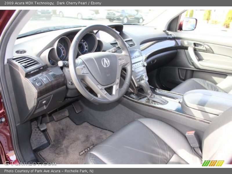 Dark Cherry Pearl / Ebony 2009 Acura MDX Technology