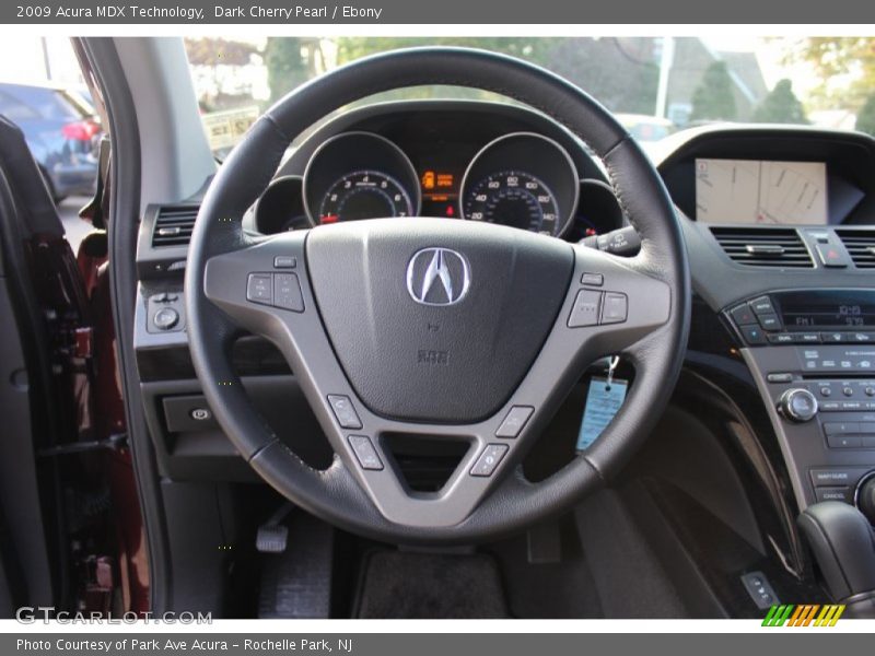 Dark Cherry Pearl / Ebony 2009 Acura MDX Technology
