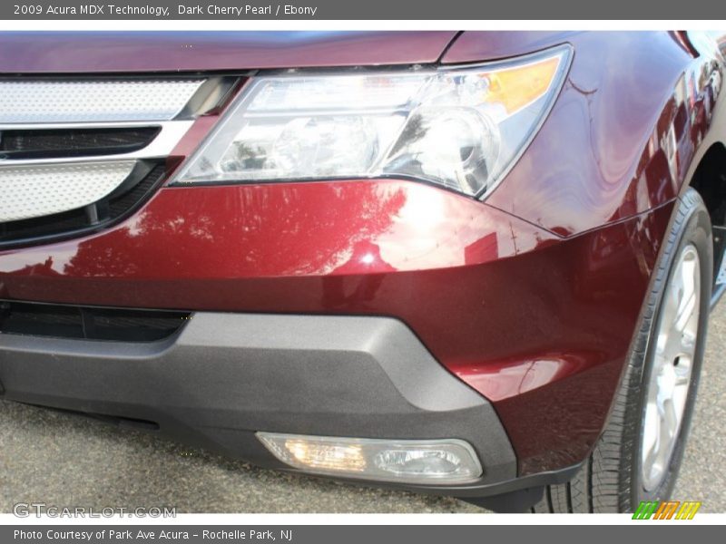 Dark Cherry Pearl / Ebony 2009 Acura MDX Technology