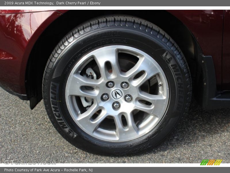 Dark Cherry Pearl / Ebony 2009 Acura MDX Technology