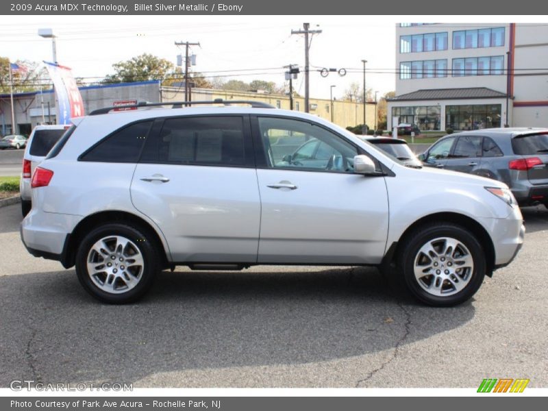 Billet Silver Metallic / Ebony 2009 Acura MDX Technology