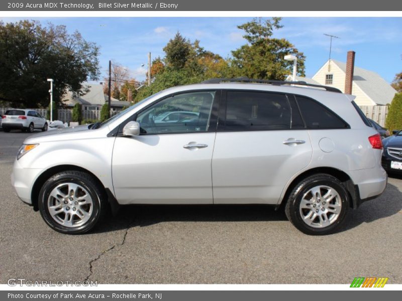 Billet Silver Metallic / Ebony 2009 Acura MDX Technology