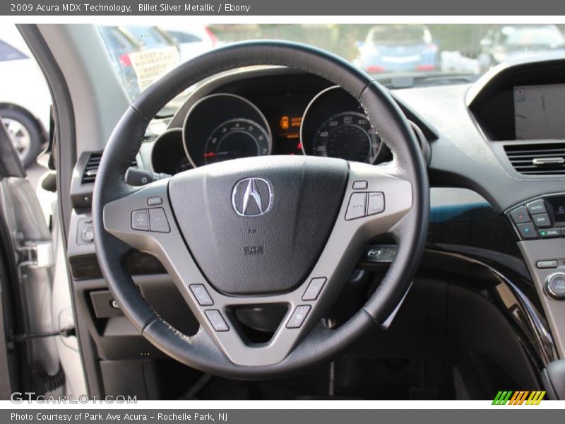 Billet Silver Metallic / Ebony 2009 Acura MDX Technology