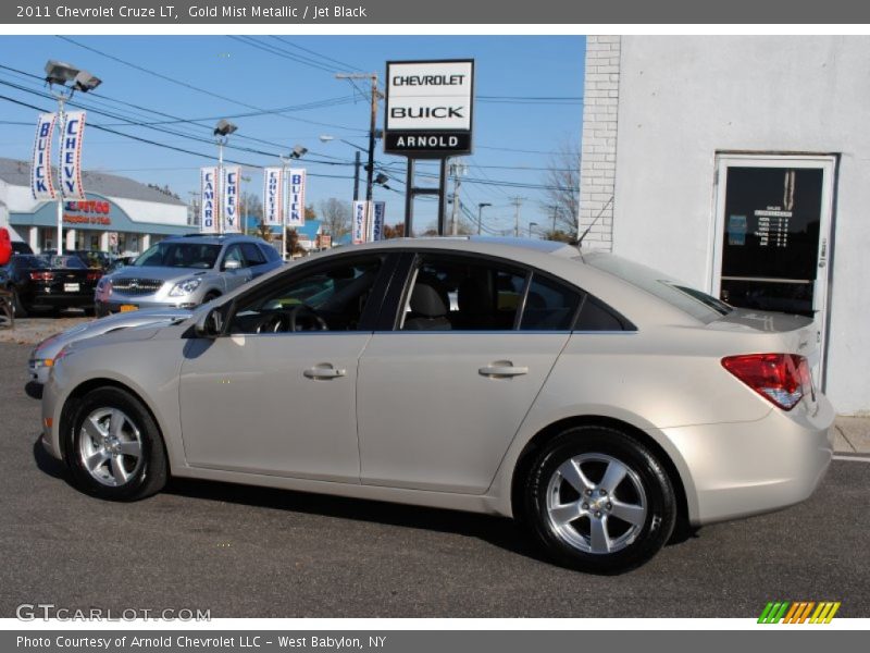 Gold Mist Metallic / Jet Black 2011 Chevrolet Cruze LT