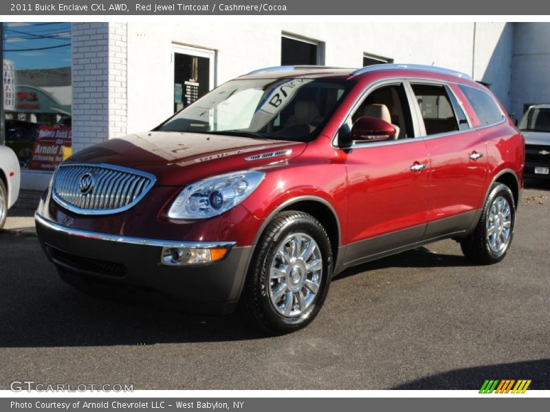 Red Jewel Tintcoat / Cashmere/Cocoa 2011 Buick Enclave CXL AWD