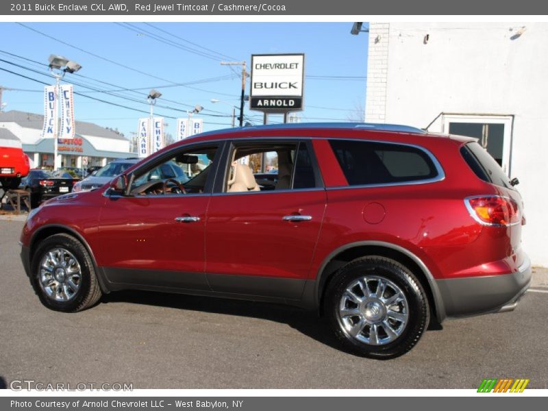 Red Jewel Tintcoat / Cashmere/Cocoa 2011 Buick Enclave CXL AWD