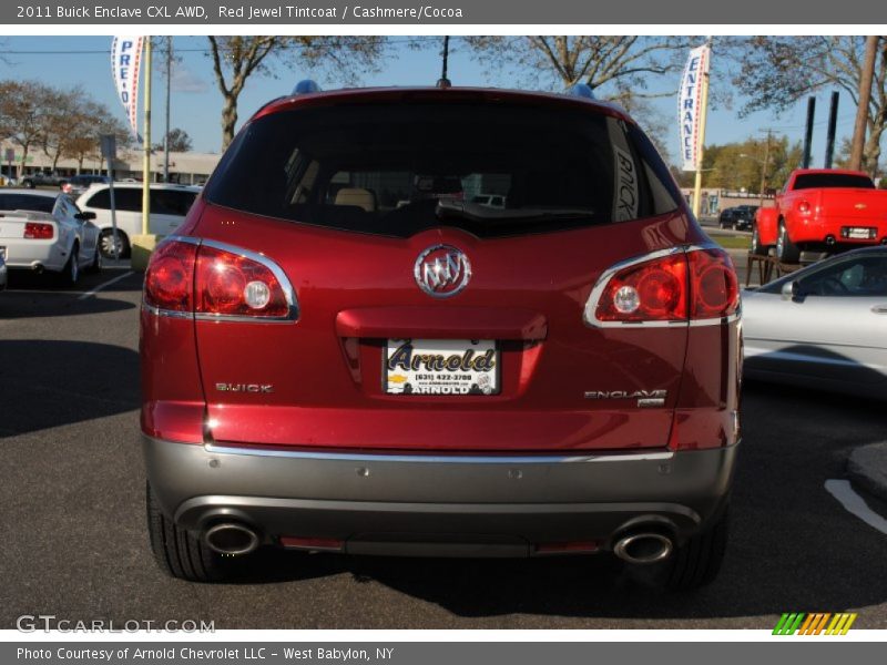 Red Jewel Tintcoat / Cashmere/Cocoa 2011 Buick Enclave CXL AWD