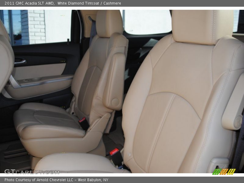 White Diamond Tintcoat / Cashmere 2011 GMC Acadia SLT AWD