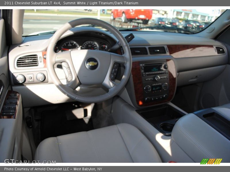 Summit White / Light Titanium/Dark Titanium 2011 Chevrolet Suburban LT 4x4