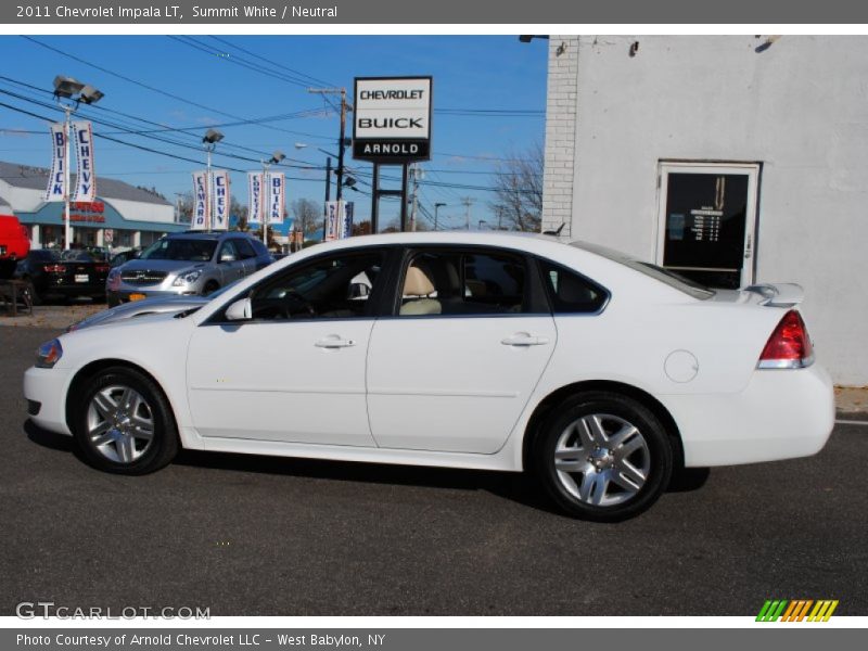 Summit White / Neutral 2011 Chevrolet Impala LT