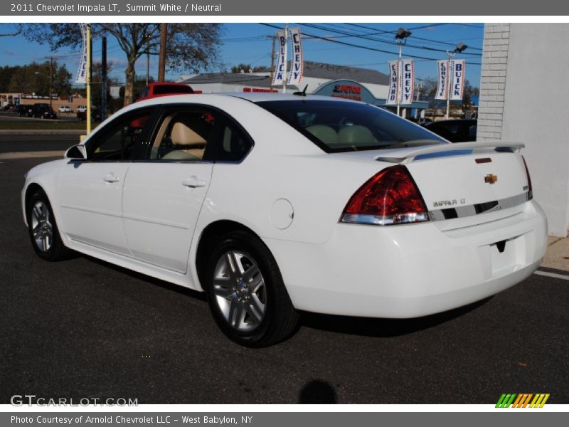 Summit White / Neutral 2011 Chevrolet Impala LT