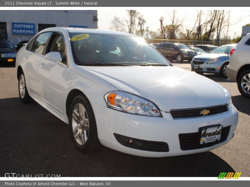 Summit White / Neutral 2011 Chevrolet Impala LT