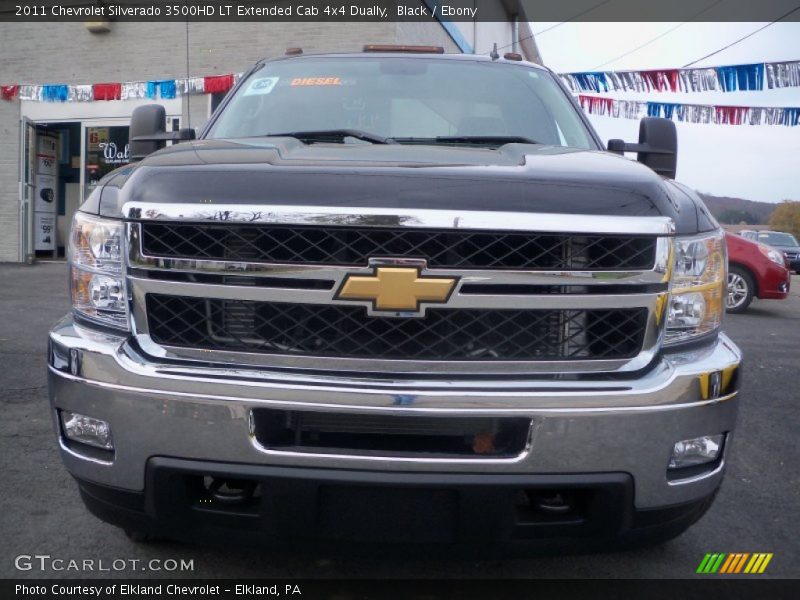 Black / Ebony 2011 Chevrolet Silverado 3500HD LT Extended Cab 4x4 Dually