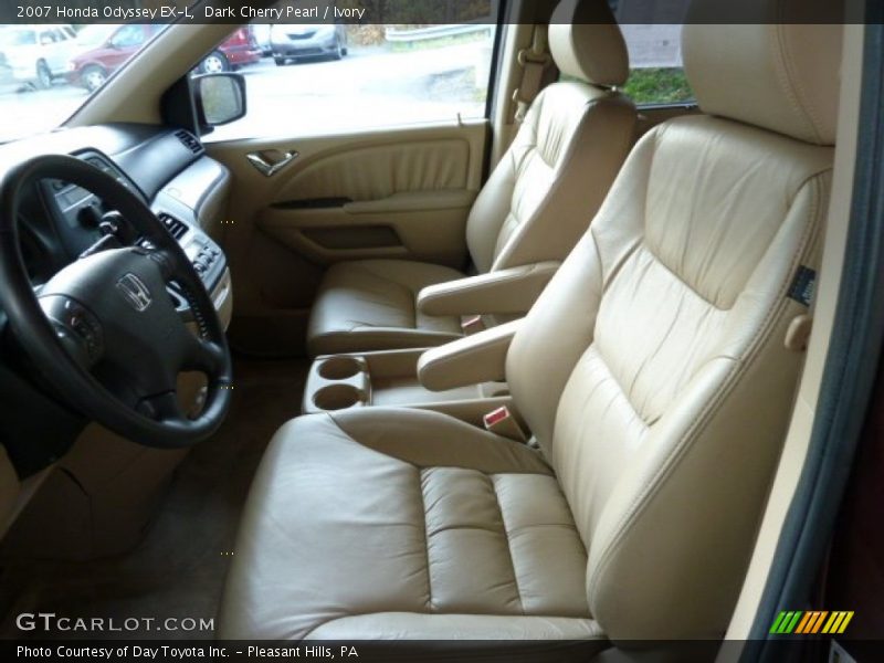 Dark Cherry Pearl / Ivory 2007 Honda Odyssey EX-L