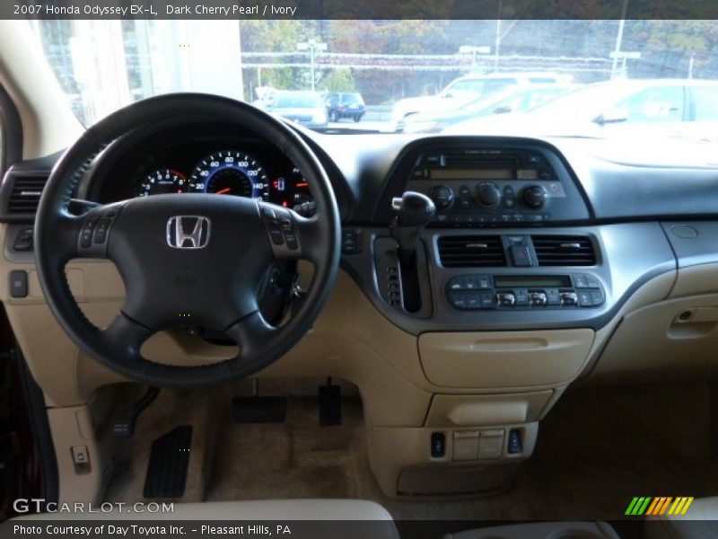 Dark Cherry Pearl / Ivory 2007 Honda Odyssey EX-L