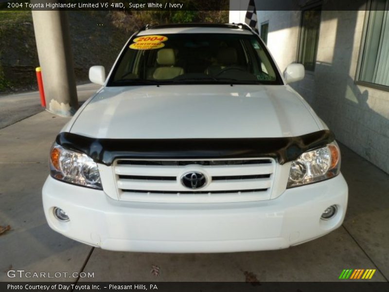 Super White / Ivory 2004 Toyota Highlander Limited V6 4WD