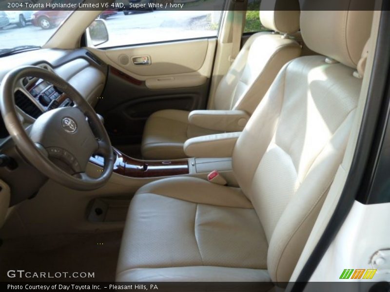 Super White / Ivory 2004 Toyota Highlander Limited V6 4WD