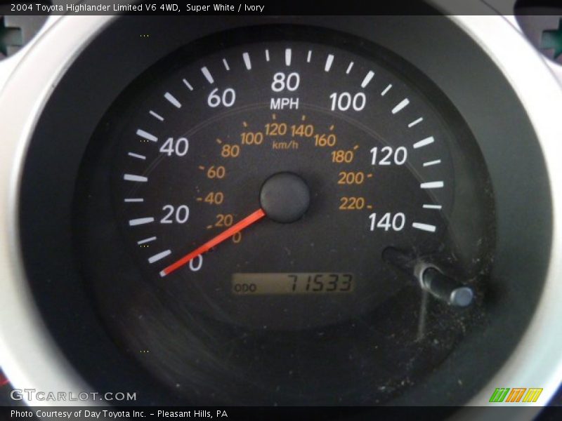 Super White / Ivory 2004 Toyota Highlander Limited V6 4WD