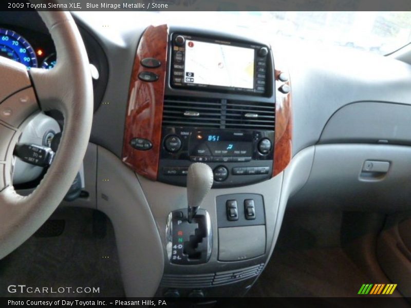 Blue Mirage Metallic / Stone 2009 Toyota Sienna XLE