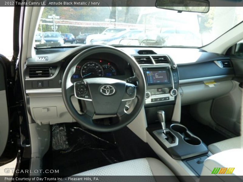 Attitude Black Metallic / Ivory 2012 Toyota Camry LE