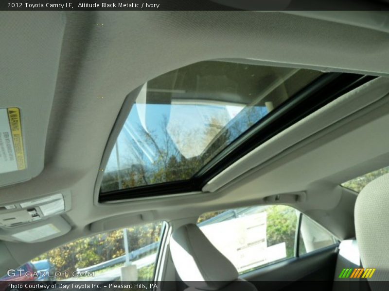 Attitude Black Metallic / Ivory 2012 Toyota Camry LE