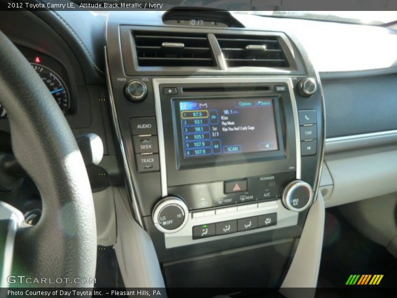 Attitude Black Metallic / Ivory 2012 Toyota Camry LE