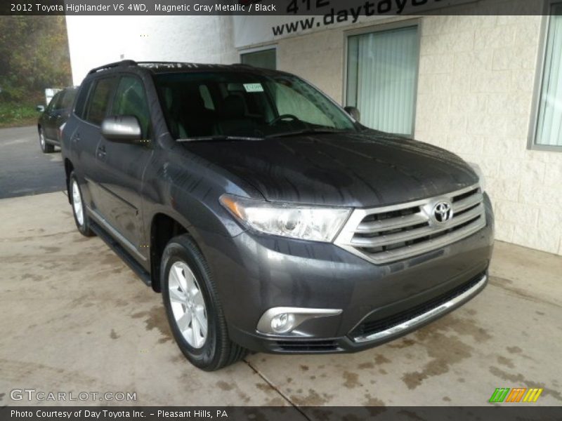 Magnetic Gray Metallic / Black 2012 Toyota Highlander V6 4WD