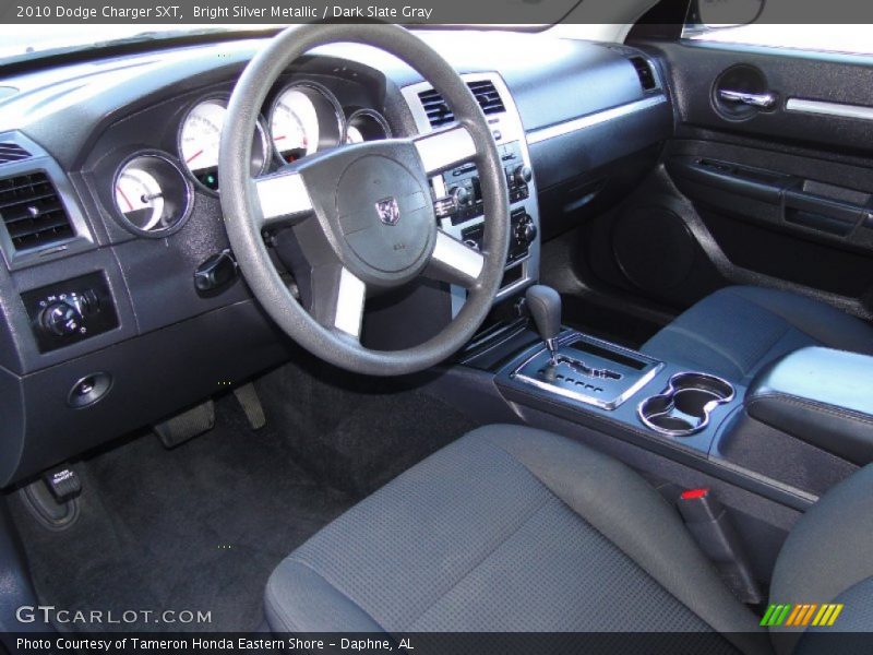 Bright Silver Metallic / Dark Slate Gray 2010 Dodge Charger SXT