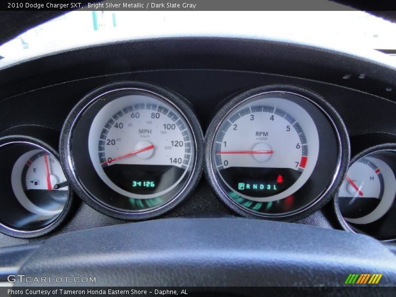 Bright Silver Metallic / Dark Slate Gray 2010 Dodge Charger SXT