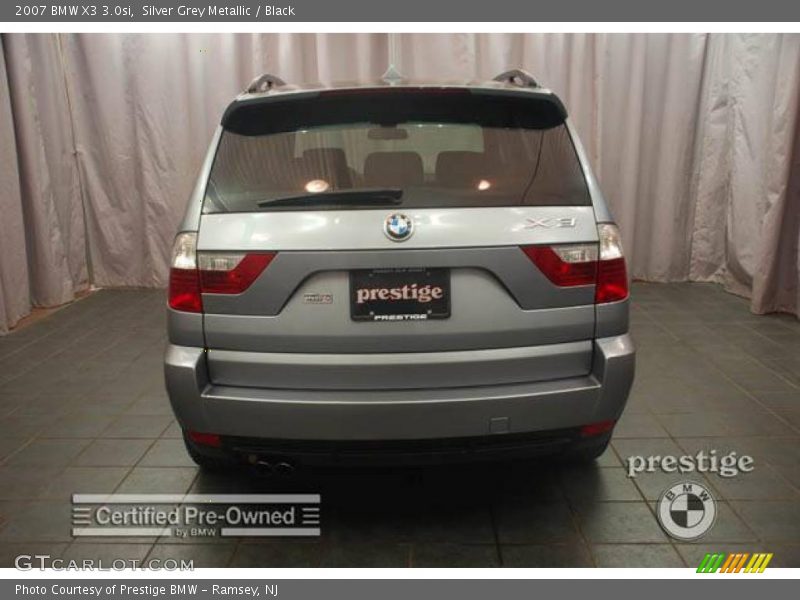 Silver Grey Metallic / Black 2007 BMW X3 3.0si