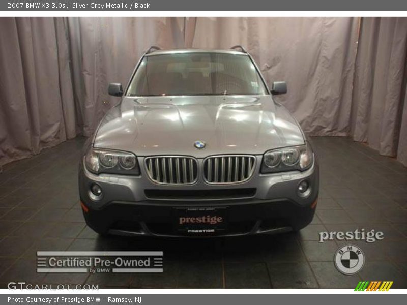 Silver Grey Metallic / Black 2007 BMW X3 3.0si