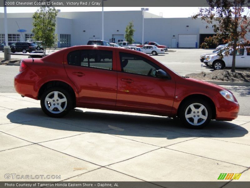 Victory Red / Gray 2008 Chevrolet Cobalt LS Sedan