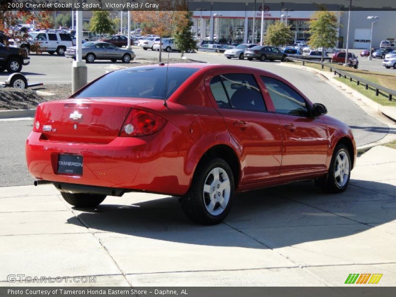 Victory Red / Gray 2008 Chevrolet Cobalt LS Sedan