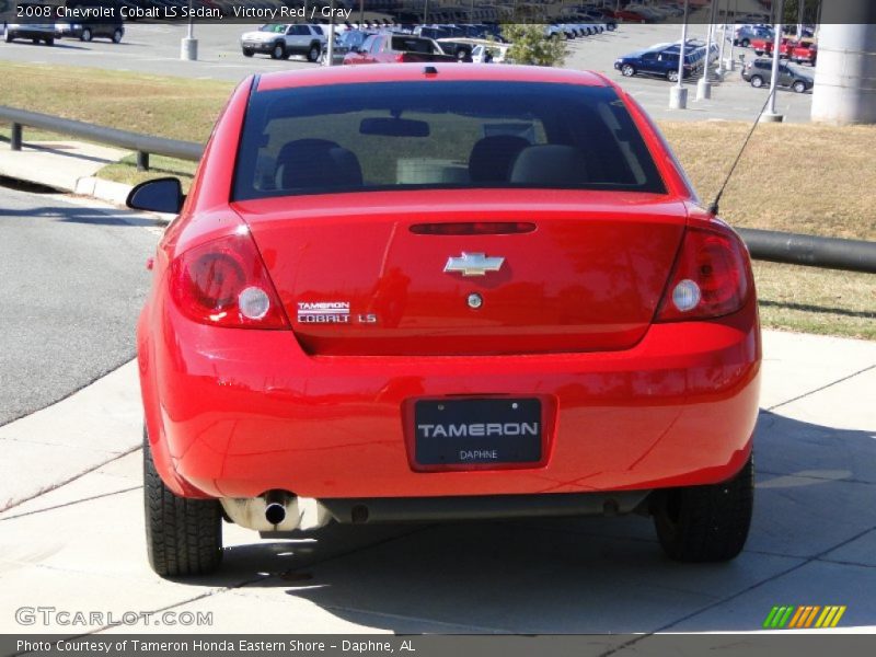 Victory Red / Gray 2008 Chevrolet Cobalt LS Sedan